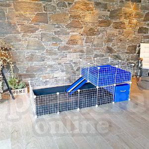 Jaula C&C 2x4 con Loft 2x2 y despensa