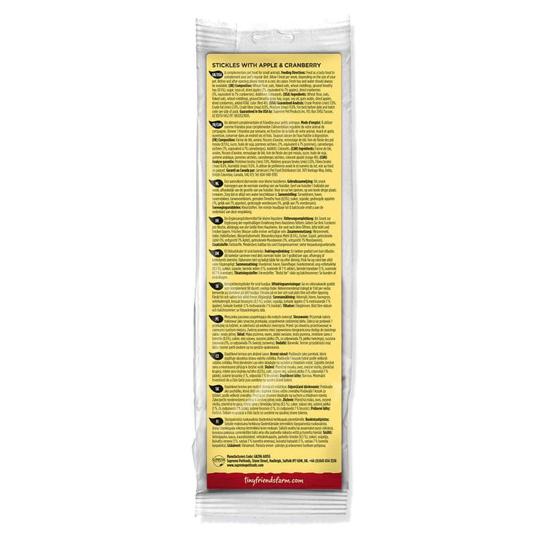 Stickles con Manzana y Arándanos 100g