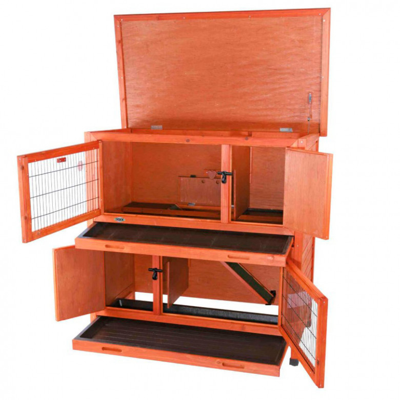 Caseta 2 pisos con aislamiento 116x113x65cm