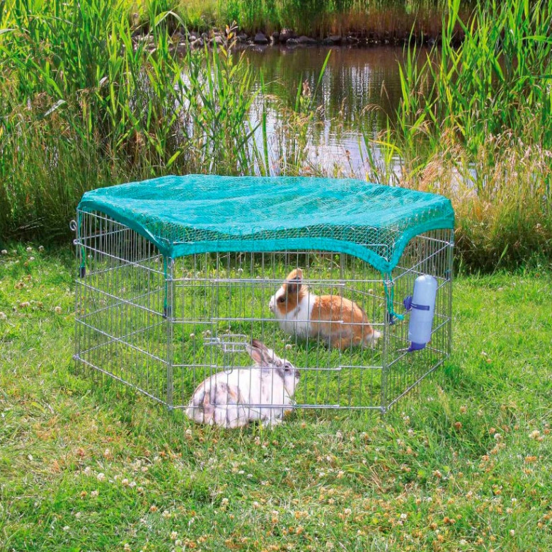 Parque interior/exterior con red y base (63x58cm)x6