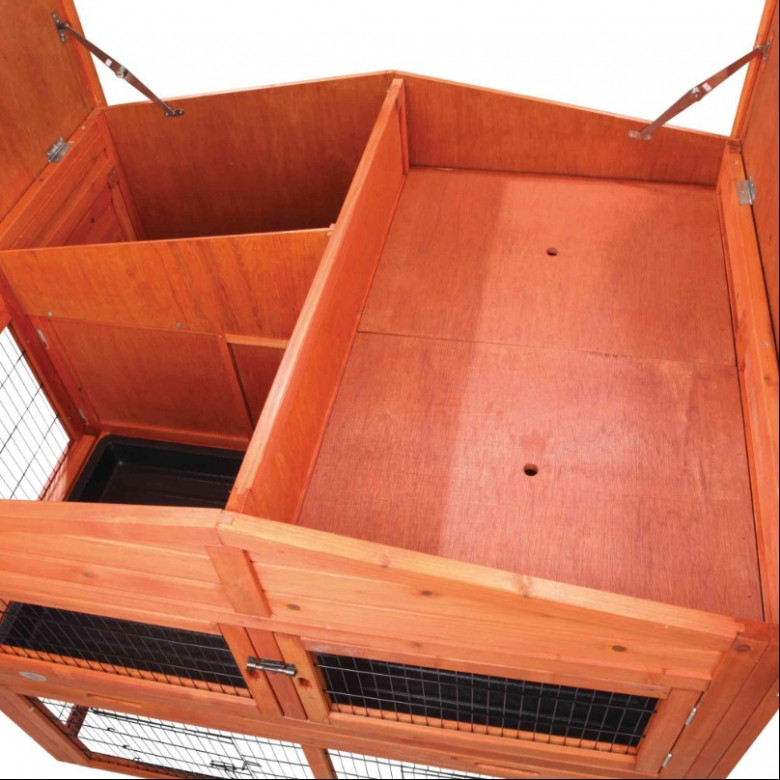 Caseta con parque 135x115x112cm
