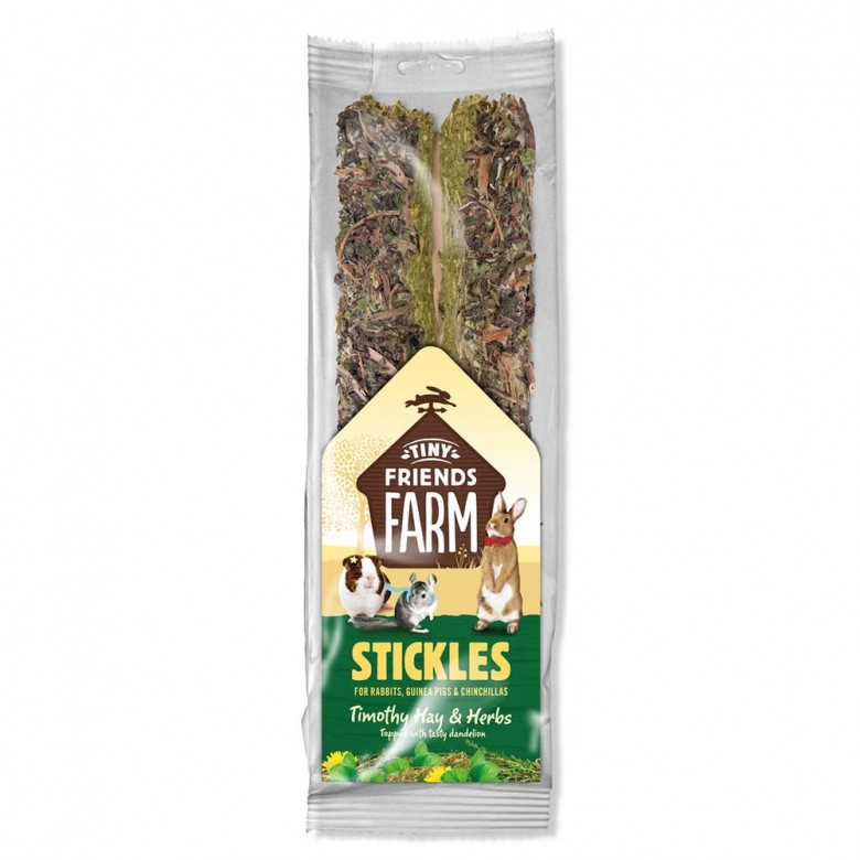 Stickles de Heno Timothy y Hierbas 100g