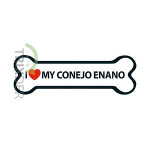 Imán 'I Love my Conejo Enano'