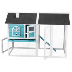 Recinto exterior azul 156x110x80cm