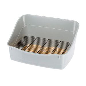 Bandeja higiénica con rejilla