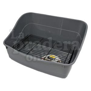 Bandeja higiénica con rejilla