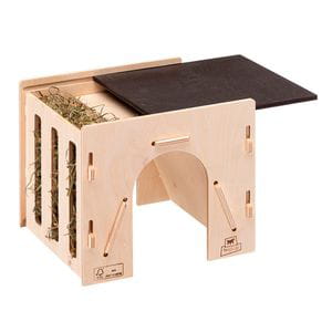 Refugio con henera de madera certificada FSC™