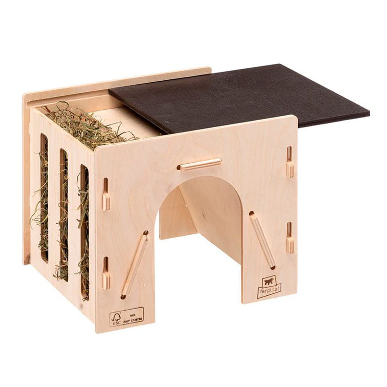 Refugio con henera de madera certificada FSC™