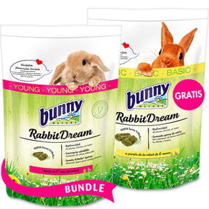 ¡Promo! Bunny Dream - Conejo Joven 1,5kg + Conejo Basic 1,5kg