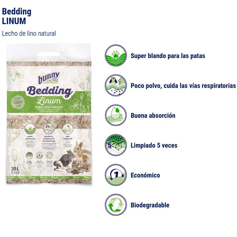 Bunny Bedding Linum + 12,5L Gratis