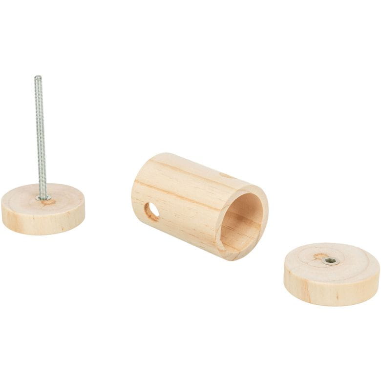 Cilindro de madera para snacks
