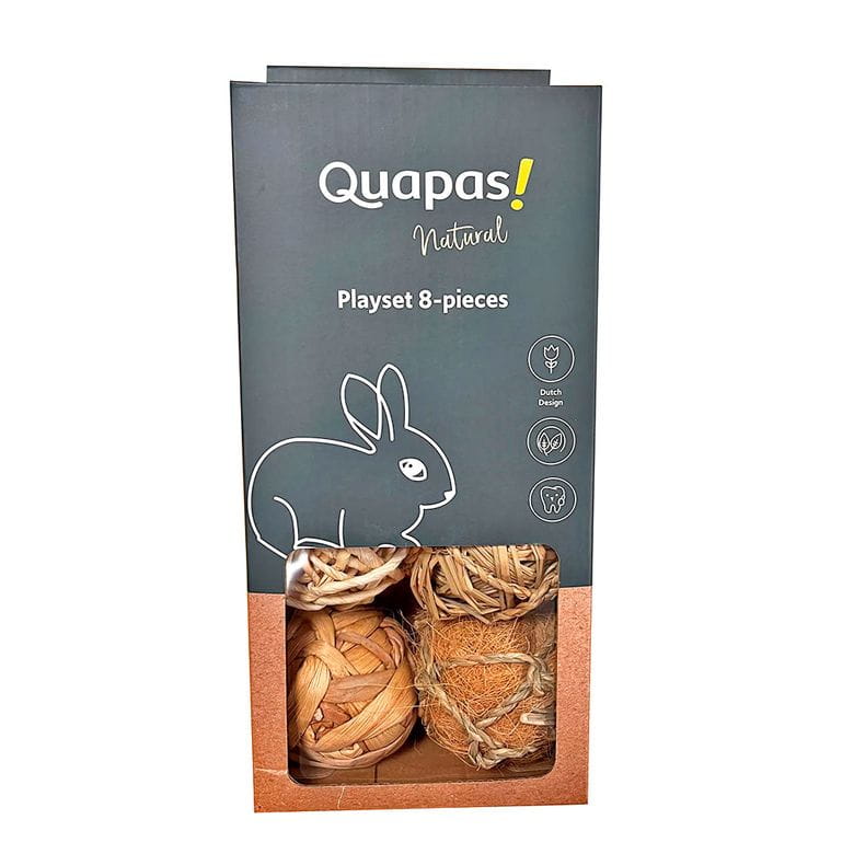 Pack de 8 pelotas naturales
