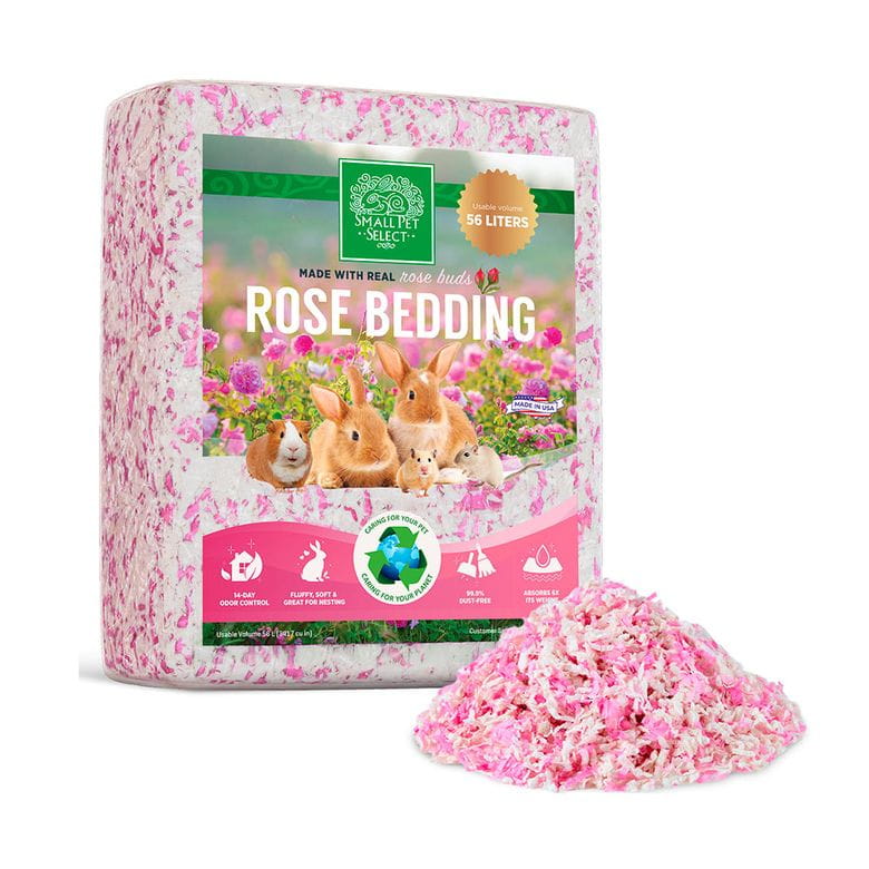 Small Pet Select - Sustrato absorbente de papel con rosas