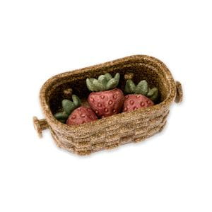 Cesta de fresas comestible