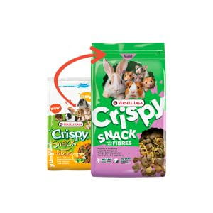 Crispy snack fibres
